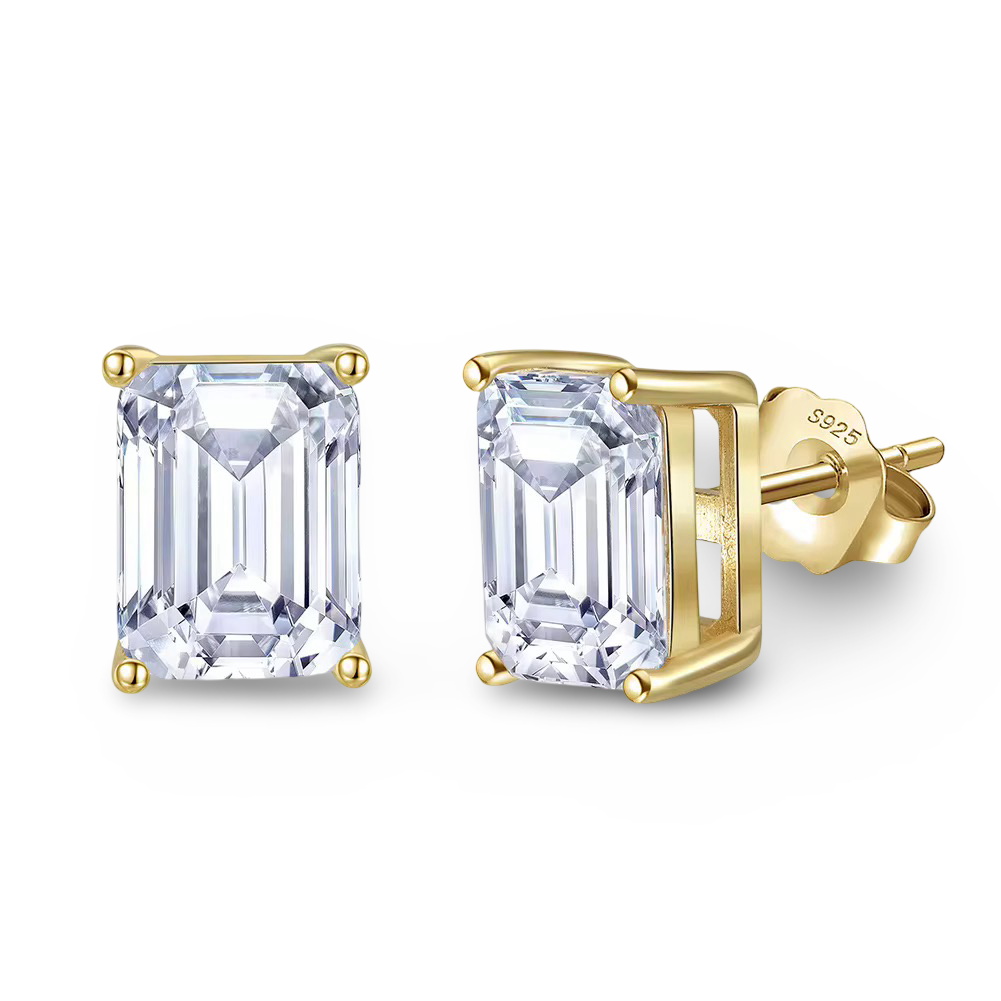 Emerald studs