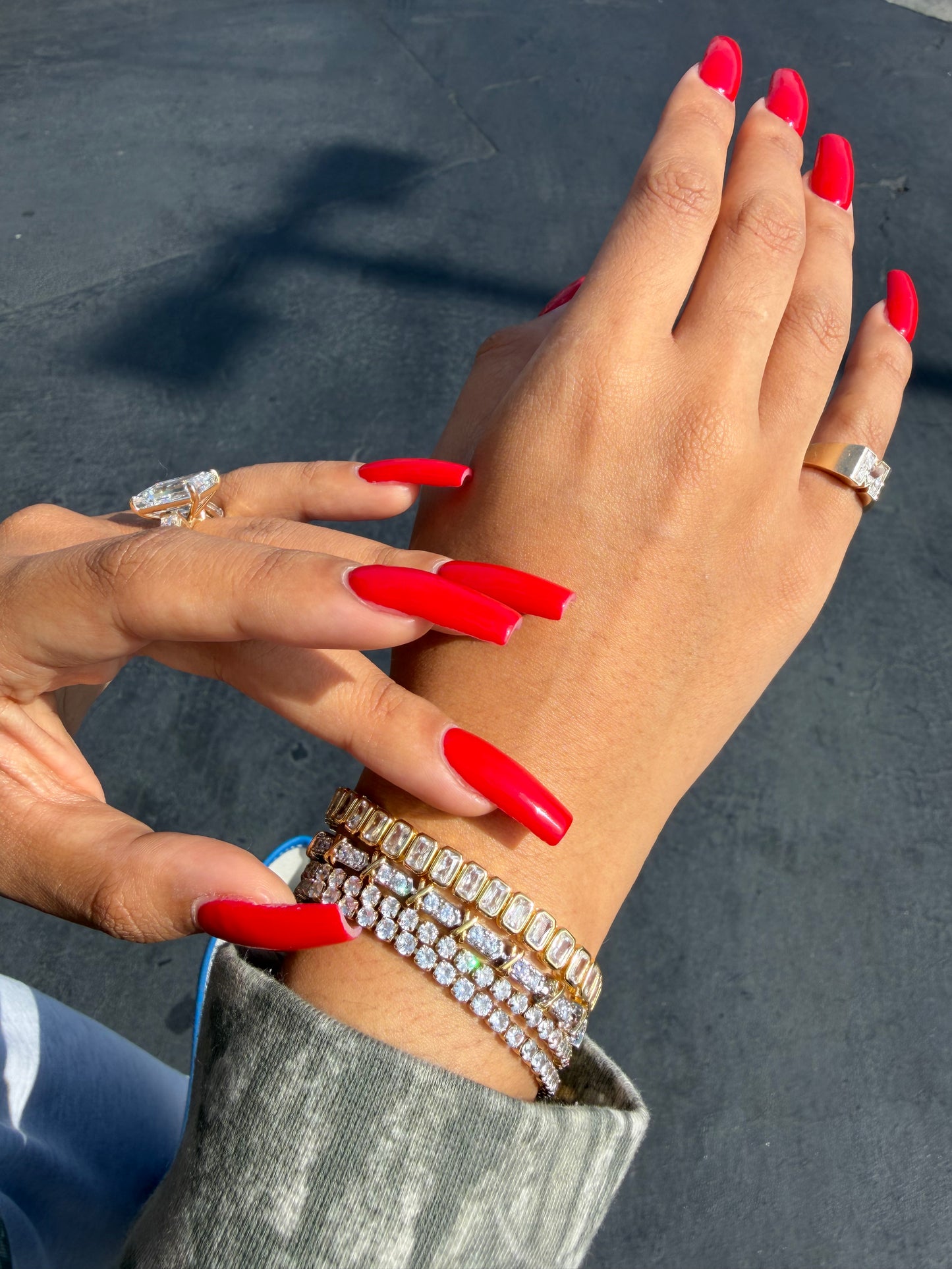 Radiant bezel bracelet